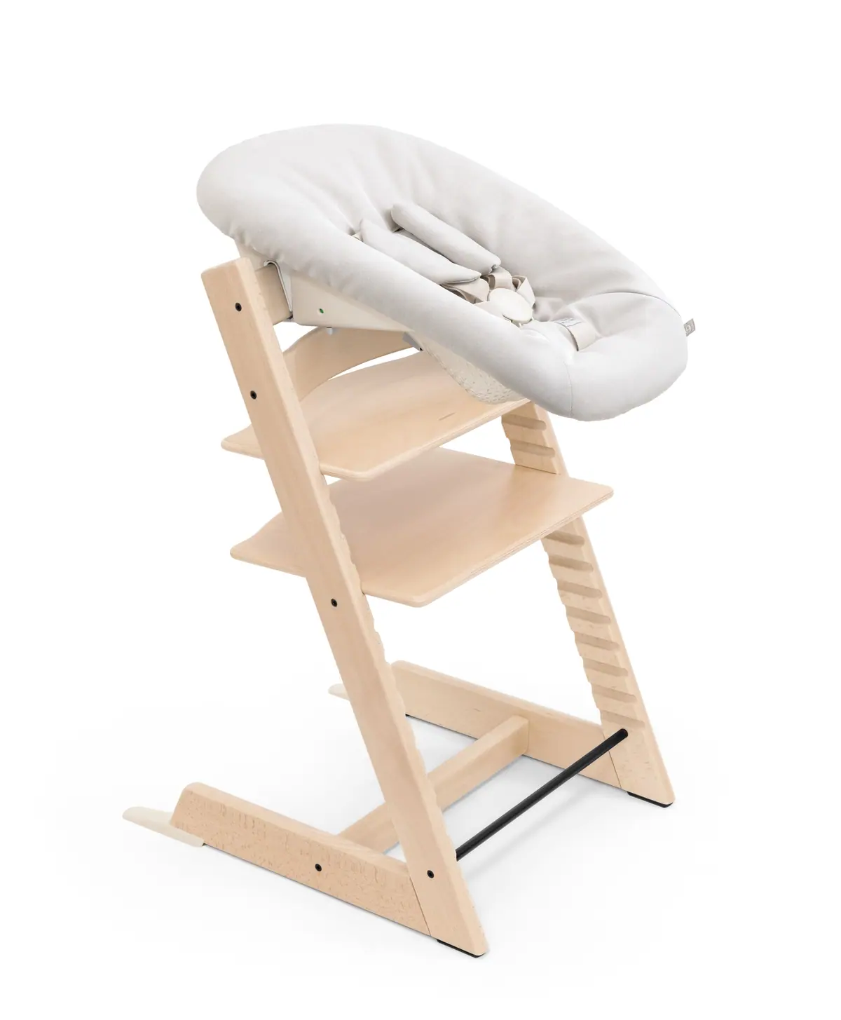 เก้าอี้ Tripp Trapp สีธรรมชาติพร้อม Newborn Set สีขาว